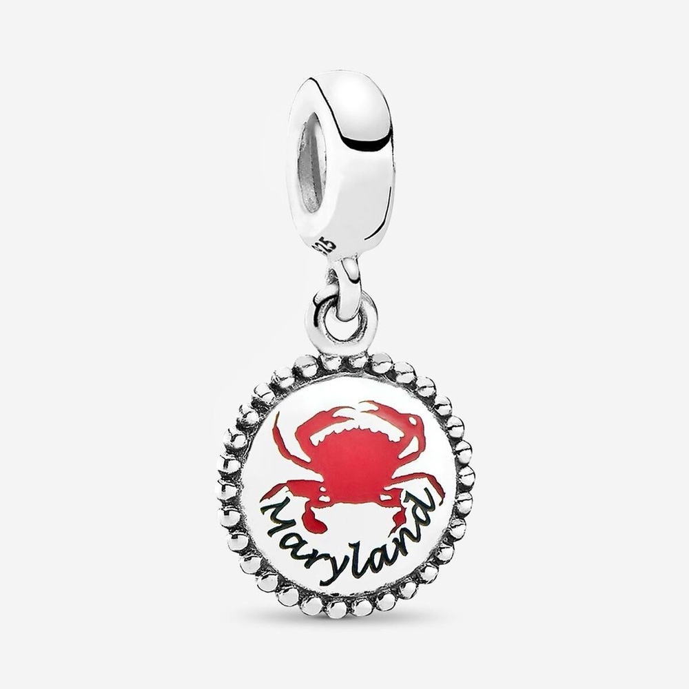 Pandora Maryland Crab Dangle Charm Sterling Silver Rare Authentic ALE